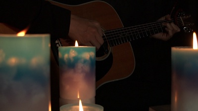 A candle and a guitar for a good night's sleep Front Cover