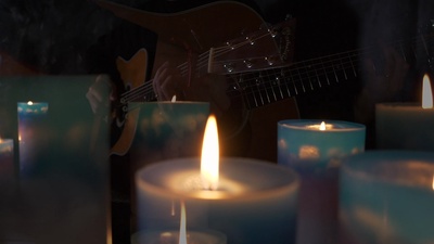 ぐっすり眠れる癒しのギター夜BGMのジャケット写真