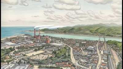 Singing in the Sky of Gōtsu City Front Cover