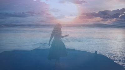Swimming Landward (Relaxed Ver.) Front Cover