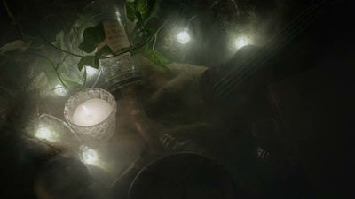 夜カフェのジャズバンドのジャケット写真