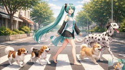 The strong bond with dogs (feat. HATSUNE MIKU & GUMI)